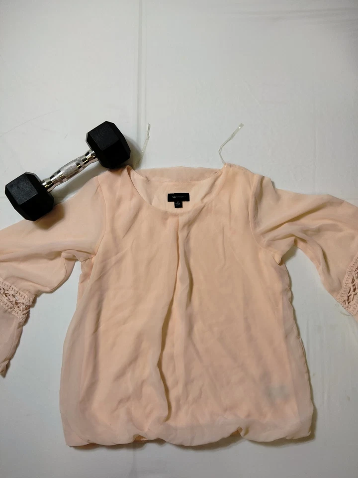 AB Studio женщин 3/4 рукав оранжевый блузка рубашка верхний женский размер M - Изображение 1 из 4