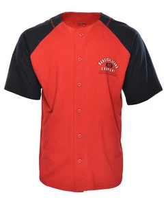 Vintage Nautica Jeans Co. 90's Designer Athletic Logo Spellout Baseball Jersey L - Picture 1 of 5