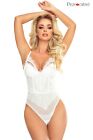 Femme Sexy Push-Up Cup Blanc Body Lingerie Dentelle Body Teddy Armatures Sein
