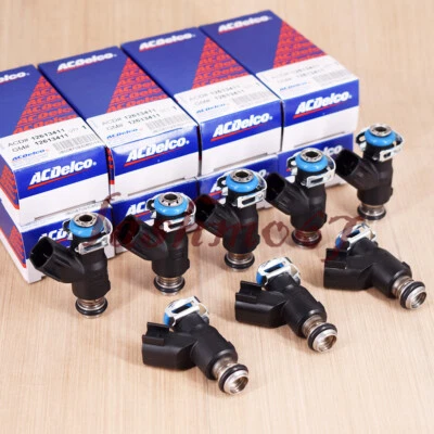 8x Fuel Injectors For GMC Savana Sierra Chevrolet Silverado Express 12613411 - Image 1 of 4