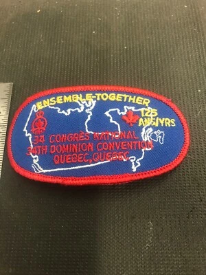 Vintage Patch 125 Years 34 Congres National Quebec Great Collectables - Image 1 of 4