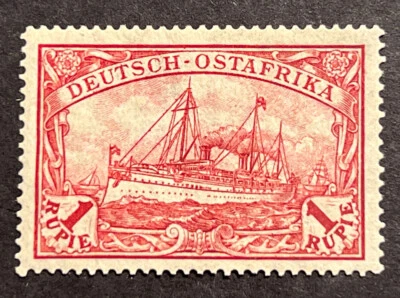 Travelstamps: Germany German East Africa Stamps 1r Kaiser’s Yacht mint OG H WMK - Image 1 of 4