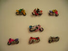 Vintage 7 Micro Machine Motorcycles 3 with Riders 