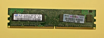 Samsung 1GB DDR2 PC2-5300U-555-12-ZZ Memory Module – M378T2863QZS-CE6 - Image 1 of 2