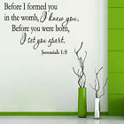 Bible Verse Wall Decals Christian Quote PVC Wall Art Stickers Religious Decor YS