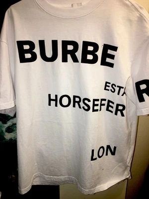 Camiseta Burberry Horseferry blanca manga corta Foto 1 de 4
