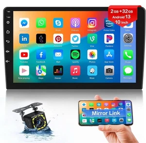 Android 13 Doppel DIN Autoradio GPS Navi 10 Zoll Autoradio Touchscreen Andr - Bild 1 von 7