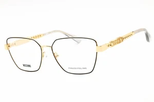 MOSCHINO MOS620 2M2 Eyeglasses Black Gold Frame 56mm - Picture 1 of 4