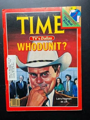 Time Magazine – August 11, 1980 – “Dallas Who Dunit?” – Larry Hagman as J.R. - Image 1 of 4