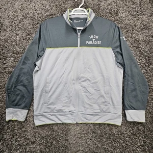 Under Armor Iron Paradise Jacket Men XL Gray Full Zip Athletic Wear - Picture 1 of 12