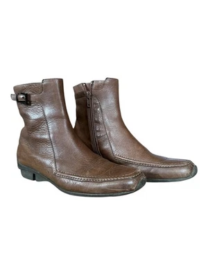 Via Spiga Botines Mujer Piel Marrón Cremallera Lateral Talla 6 1/2 M Foto 1 de 4