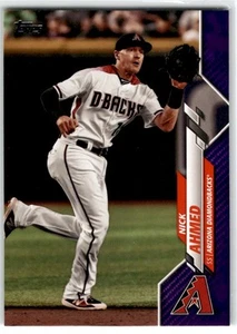 Topps Purple Nick Ahmed Arizona Diamondbacks #680 2020 - Imagen 1 de 2