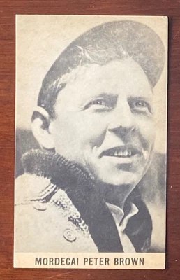 1960-61 Exhibits Wrigley Field HOF Set-Break Mordecai Three Finger Brown - Image 1 of 2