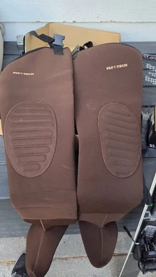 Fly Tech  Brown  Neoprene Full Large Hip Waders Men's Large - Image 1 of 4
