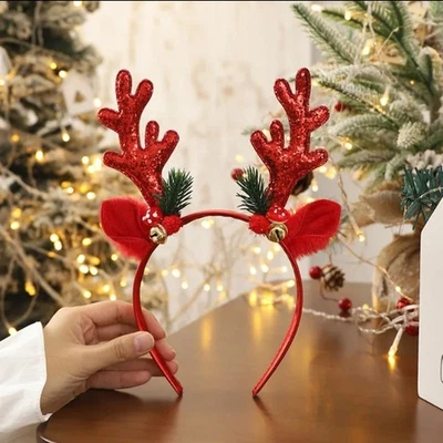 Diademas de Navidad para Niñas y Mujeres, Accesorios para Cabeza de Navidad Foto 1 de 4