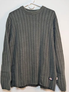 Dickies Y2K Rippstrick Pullover Grün Workwear Utility Skater Herren Gr. L  - Bild 1 von 7