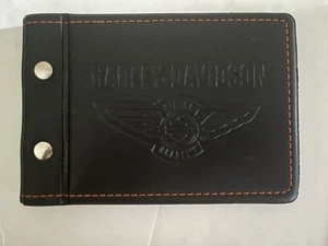 New Harley Davidson Riding Academy Roadbook Handbook Log Black Leather Book - Picture 1 of 13
