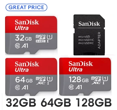 SanDisk Ultra Micro SD Card 32GB 64GB 128GB Memory Card SDHC SDXC TF Card - Image 1 of 4