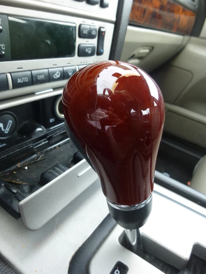 2003 2004 2005 2006 LINCOLN LS BOTÃO DE CÂMBIO DE GRÃO DE MADEIRA - Imagem 1 de 1