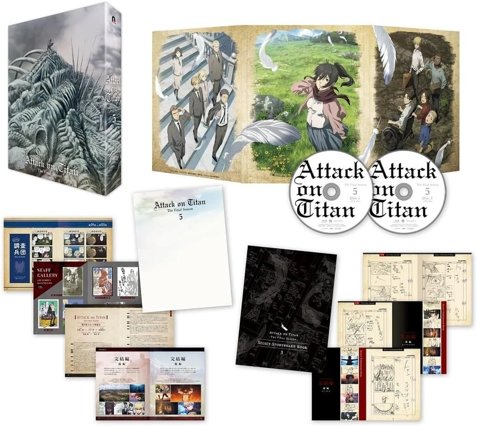 Attack on Titan The Final Season Vol.5 Limited Edition Blu-ray+Booklet Japan NEW - Image 1 of 2