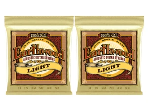 2-Pack Ernie Ball Earthwood 80/20 Bronze Light Strings 2004 (11-52) - Picture 1 of 4