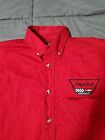 Dale Earnhardt Shirt Mens S Red Button Down Short Sleeve Chevrolet Racing
