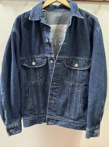 Vintage 90er Lee Easy Rider Denim blau Jeansjacke Truckerjacke Größe Medium - Bild 1 von 23