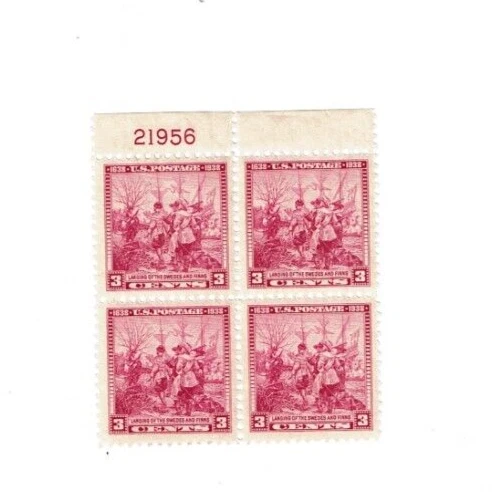 US Scott #836, Plate Block Of 4 MH - Image 1 of 1