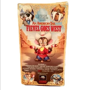 STEVEN SPIELBERG PRESENTS AN AMERICAN TAIL FIEVEL GOES WEST VHS TAPE - Picture 1 of 8