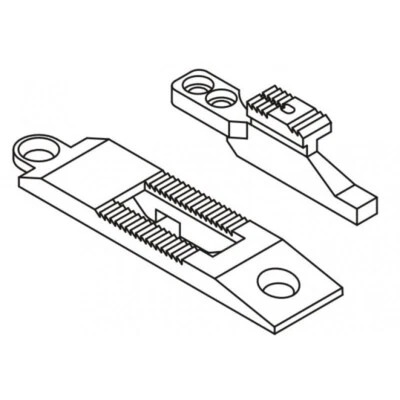 KH1245-NPT/FDT NEEDLE PLATE + FEED DOG - PFAFF 145, 545,1245 W/THREADTRIMMER - Image 1 of 3
