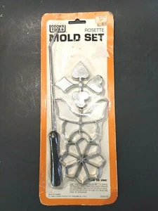 Juego de moldes de roseta de herramientas Cooks vintage 1980 - Imagen 1 de 7