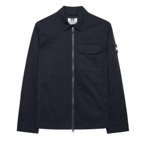 Weekend Offender Graniteville Overshirt Jacket Navy - Picture 1 of 9