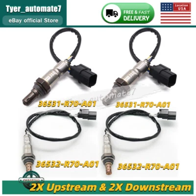 4pcs Oxygen Sensor For 2009-2011 Honda Pilot Ridgeline 3.5L Upstream+Downstream — 第 1/4 张图片