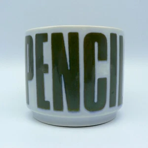 HORNSEA POTTERY RARE PENCILS POT JOHN CLAPPISON PERFECT RETRO DESK TIDY COOL FUN - Picture 1 of 10