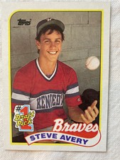 1989 Topps Steve Avery #784 Rookie Card