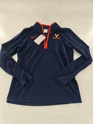 University Of Virginia Cavaliers Nike Dark Blue Dri-Fit 1/4 Zip Mens SZ S Jacket - Image 1 of 4