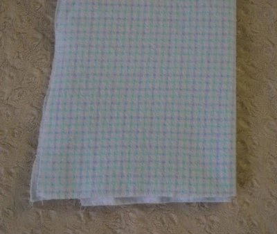Just One Year by Carter's Baby Blanket Blue White Plaid Flannel Receiving Lovey - Image 1 of 4