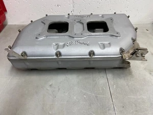Nice Edelbrock 426 HEMI 2x4 BBL Carb Inline Rat Roaster & Cable Bracket GTX Cuda - Picture 1 of 10