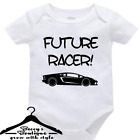 Custom BabyGrow Vest Bodysuit Future Racer / Cool kid fun track racer car