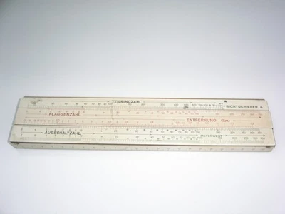 Rechenschieber Faber Castell  Richtschieber A  ( hel ) - Bild 1 von 4