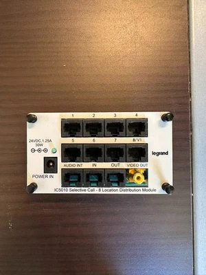 Módulo de distribución de 8 ubicaciones IC5010 Legrand On-Q Selective Call Foto 1 de 3