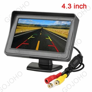 4.3" HD Monitor Car Backup Reverse Camera Rear View Parking License Plate System - Bild 1 von 7