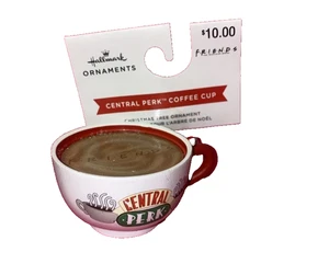 FRIENDS Kaffeetasse Christbaumschmuck Punze Holiday Central Perk TV Show - Bild 1 von 1