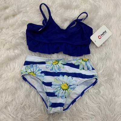 adorable conjunto de baño margarita azul XS Foto 1 de 3