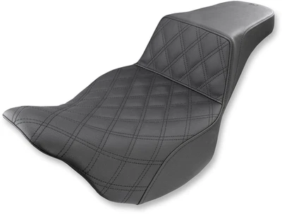 Asiento de gel Saddlemen Step Up Lattice Stitch para Harley Touring Road King 2008-2024 Foto 1 de 4