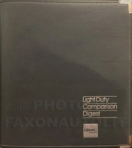 GMC Light Duty 1987 comparación competitiva concesionario conjunto de libros de datos especificaciones - Imagen 1 de 2
