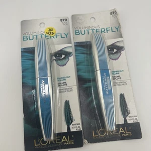 (2) Loreal Voluminous Butterfly Mascara 0.21 fl oz Each Sealed 870 - Black - Picture 1 of 3