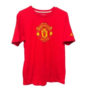 Adidas Manchester United Graphic T-Shirt Soccer Jersey Red Youth Size 18 XL - Picture 1 of 4