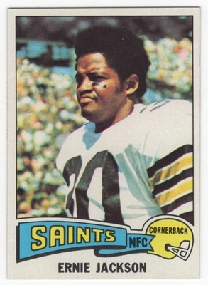 1975 Topps Ernie Jackson New Orleans Saints #323 - Image 1 of 2