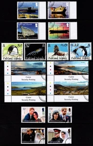 FALKLAND ISLANDS 2018 COMMEMORATIVES YEAR SET 8 SETS + 1 M/S FINE USED CTO - Picture 1 of 3